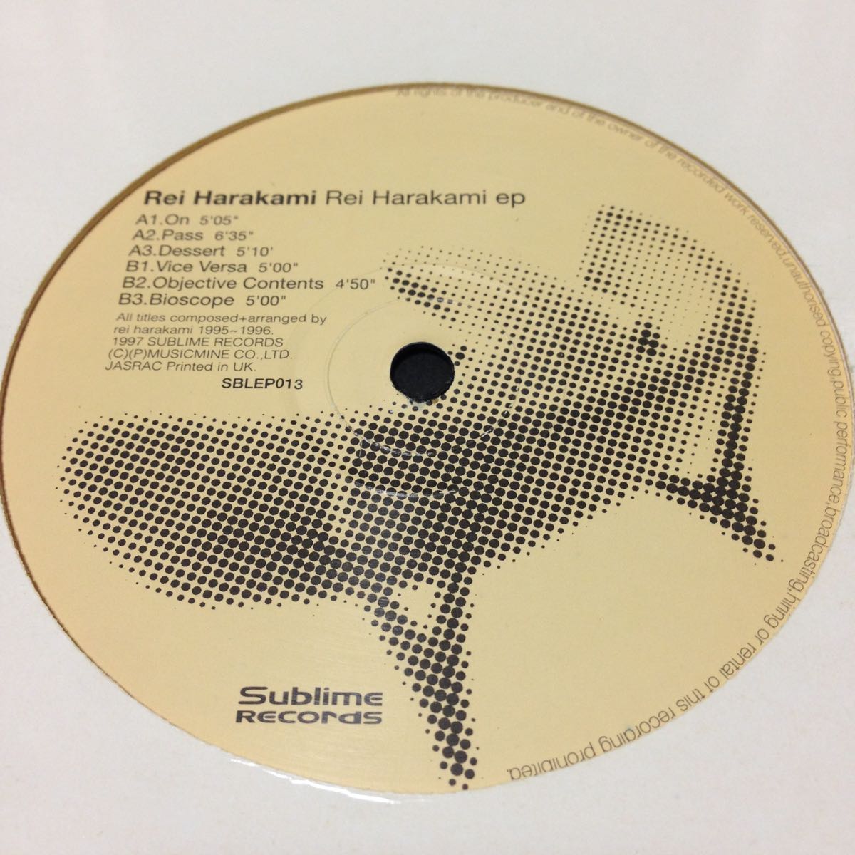 EP Rei Harakami レイハラカミ Sublime Original 廃盤レコード LP (検 