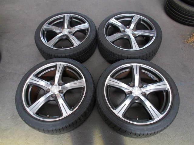 タイヤ付き社外ホイール4本セット MANARAY ROZEST 18×7 1/2J +55
