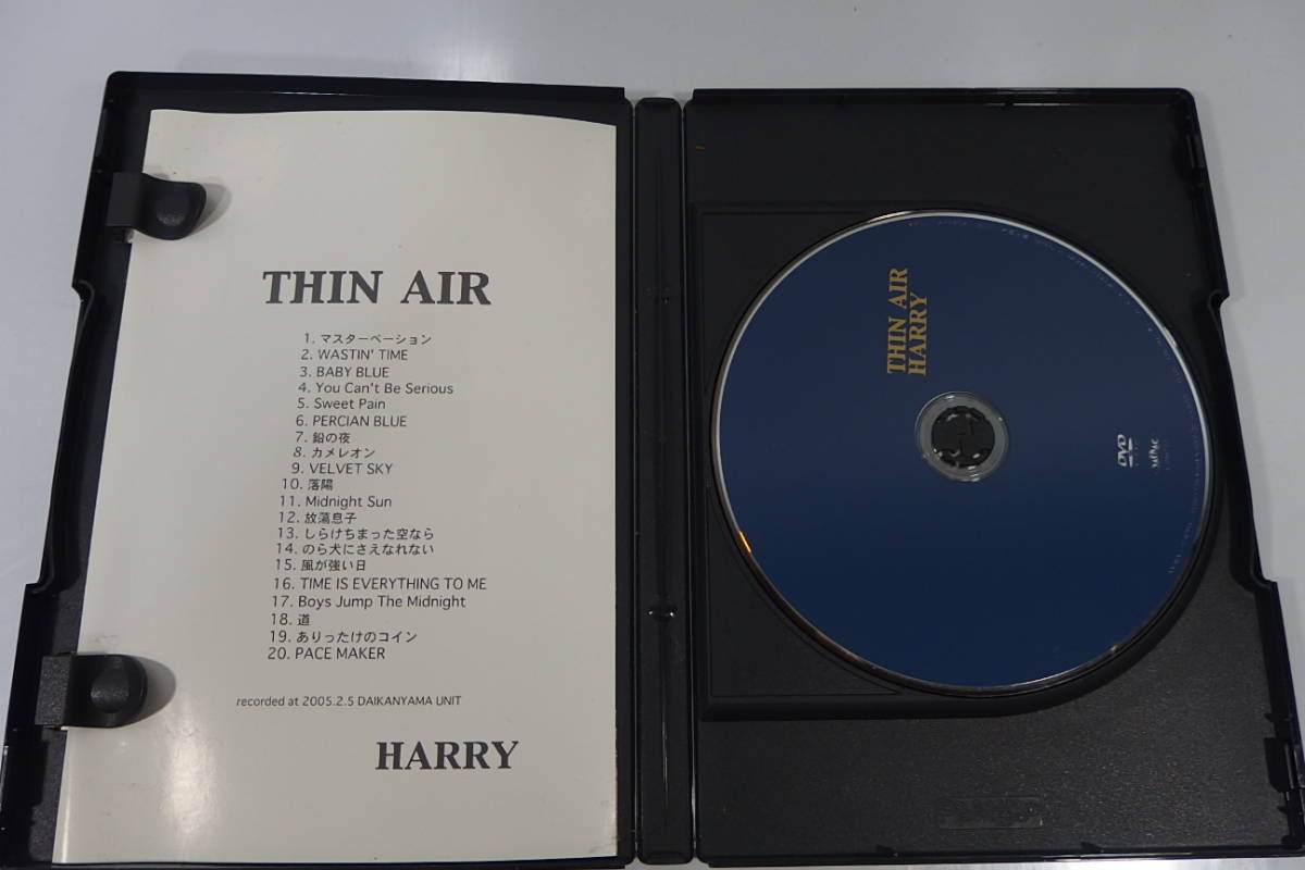 ◇DVD HARRY (ハリー) 「THIN AIR 」 THE STREET SLIDERS スライダース