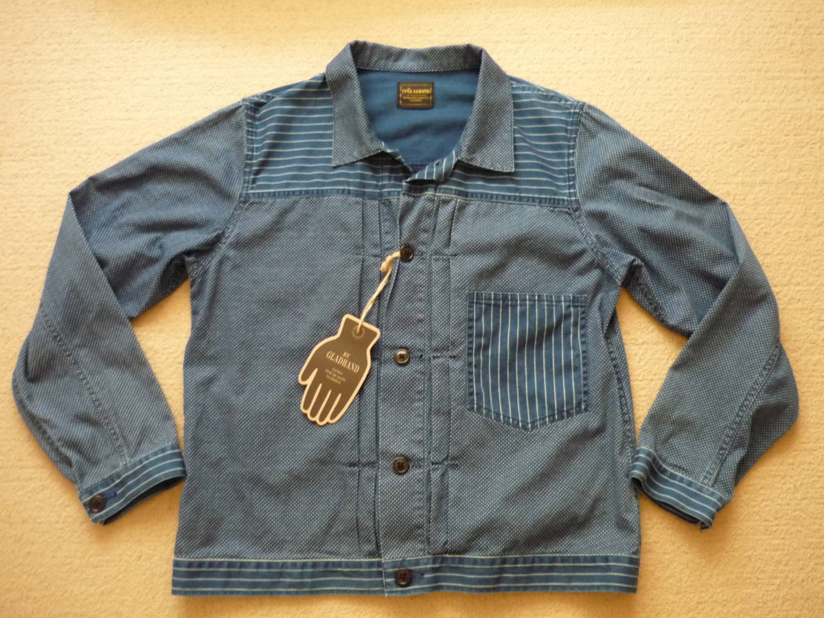 激安大特価，限定セール BY GLADHAND グラッドハンド ウォバッシュ ドット ジャケット sizeXL BYGH-17-SS-06 DOT X STR 32 800円TAX 日本製(ジャケット、上着)｜売買されたオークション情報、yahooの商品情報をアーカイブ公開 - オー 男性用