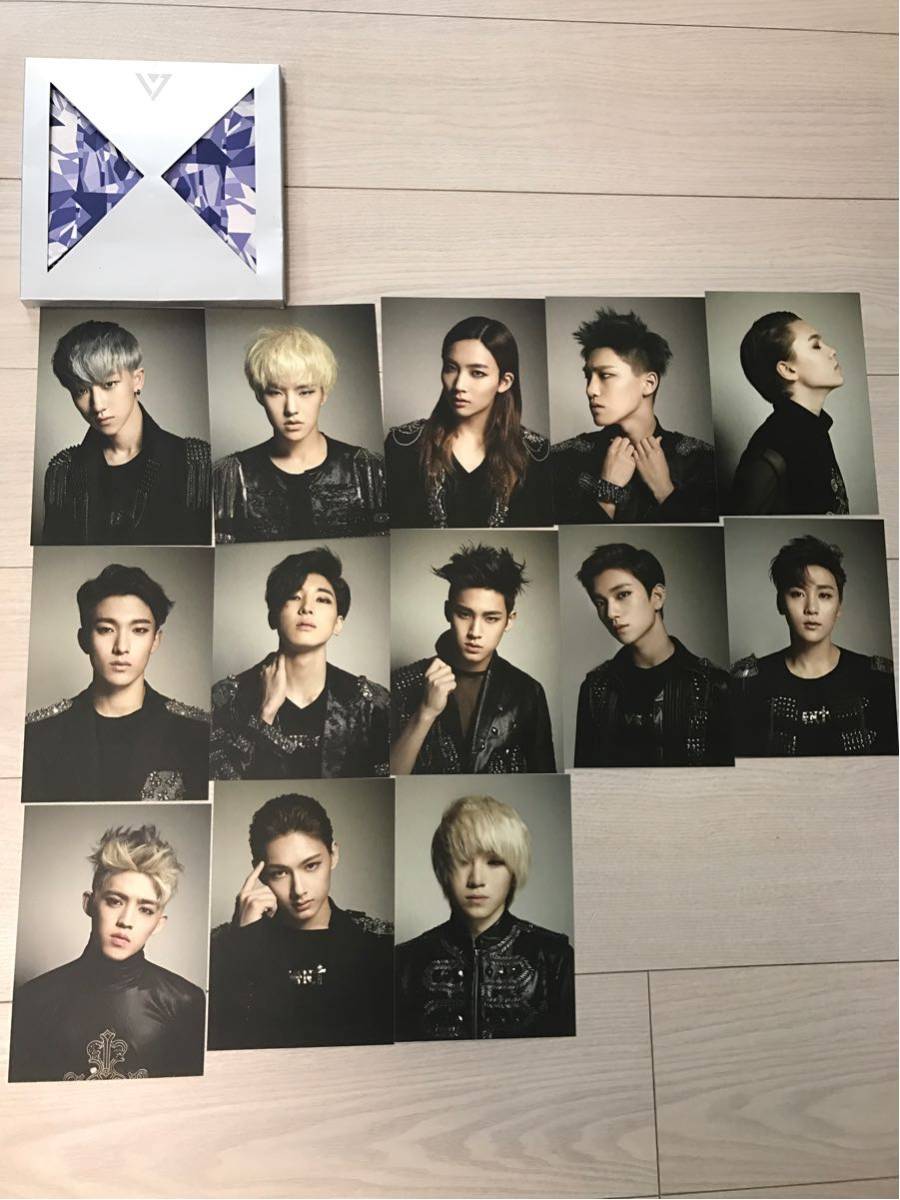 【レア】SEVENTEEN 17CARAT CD ポストカード付 黒 ブラック version 1st MINI ALBUM セブチ 貴重 初回特典
