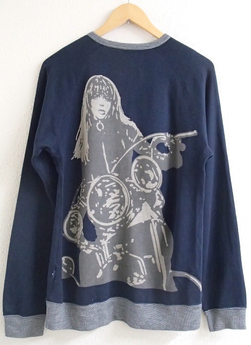【初期タグ】HYSTERIC GLAMOUR バイクガール、トレーナー、長袖 購入大特価 HYSTERIC GLAMOUR ヒステリックグラマー バイク ガール