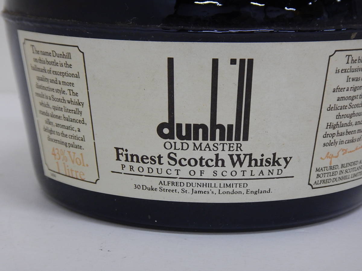 未開栓 DUNHILL Finest Scotch Whisky 未開栓 古酒 DUNHILL ダンヒル OLD MASTER オールドマスター スコッチ