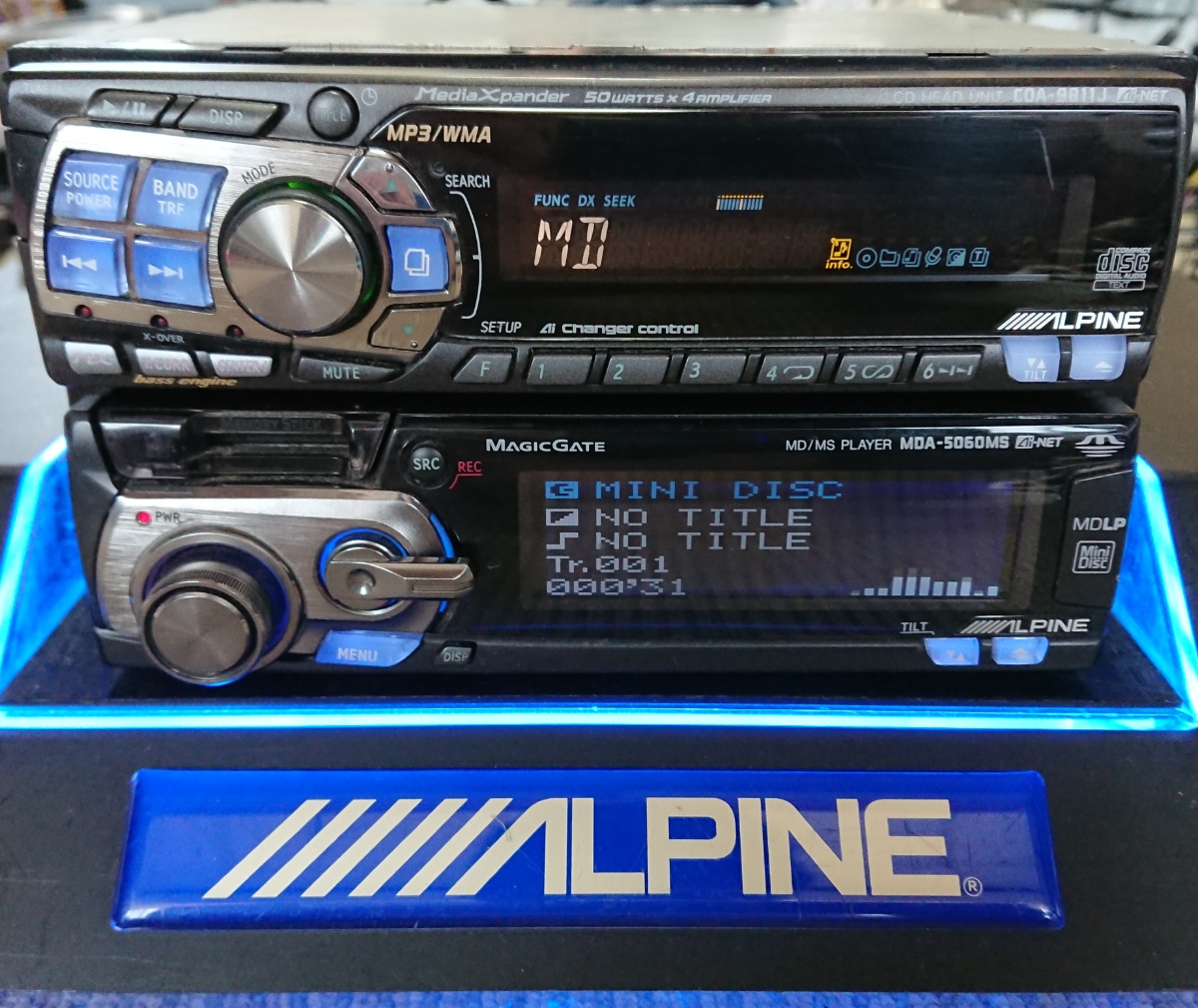 ALPINE CDA-9815J MDA-5060MS CD MDオーディオセッ 【公式ショッピング