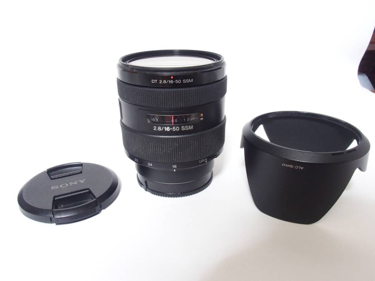 SONY 標準ズームレンズ FE 28-70mm F3.5-5.6 OSS Sony ソニー DT 16-50mm F2.8 SSM フード付属 αマウント 現状渡し