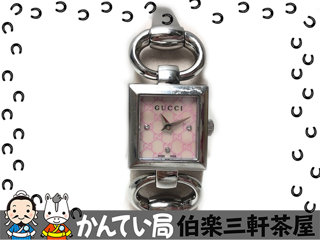 GUCCI 120 スクエア クォーツ 腕時計 GUCCI（グッチ）120 クオーツ スクエア文字盤 レディース腕時計【中古