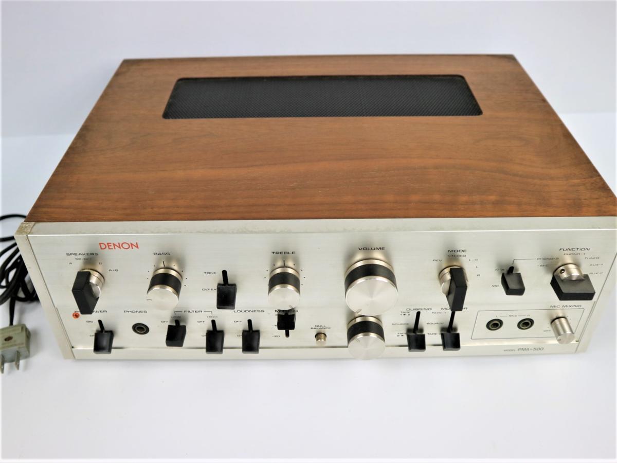 □通電 DENON プリメインアンプ PMA-500 現状品□銀座屋 【公式通販】