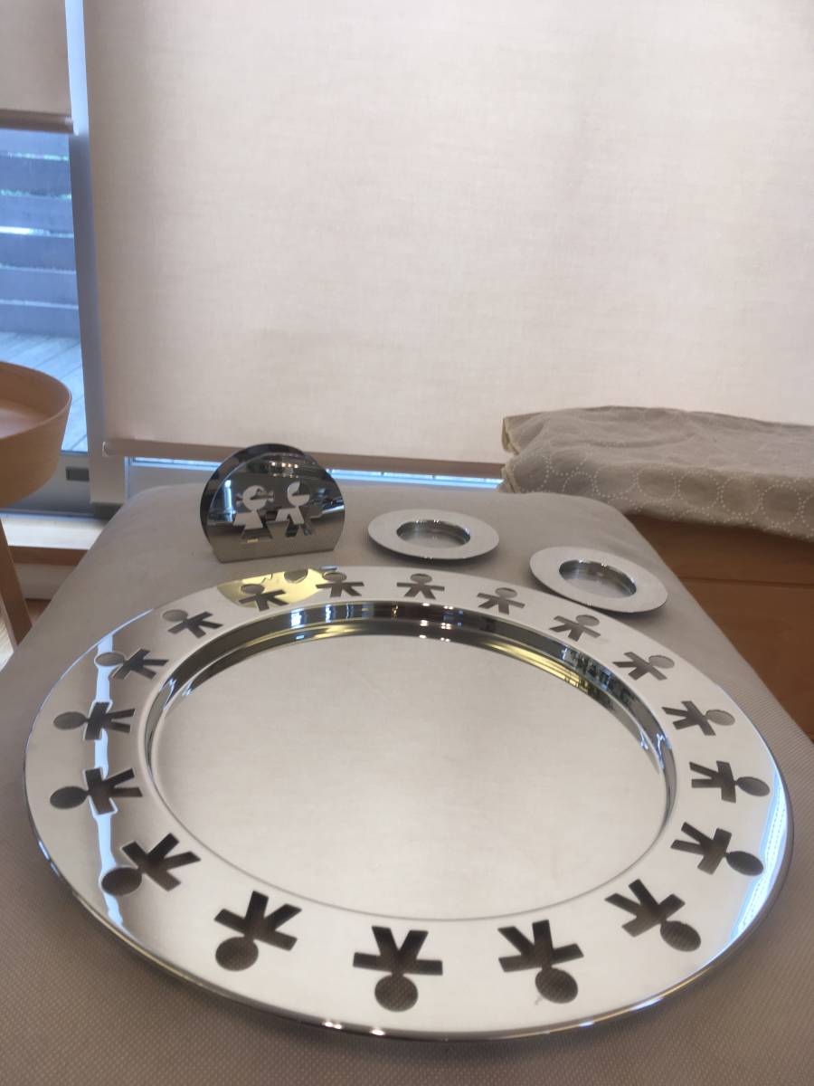 ALESSI アレッシィ3点 GIROTONDO ジロトンド シルバー AKKGTラウンド