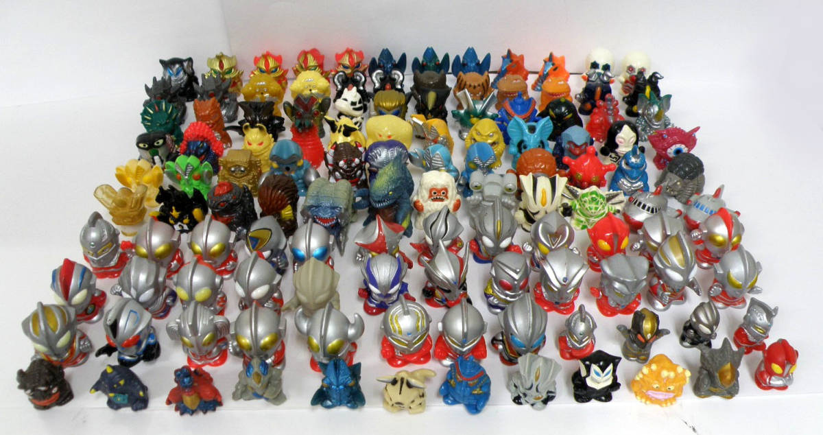◇ ウルトラマン 怪獣 ソフビ 指人形 120個セット◇ ウルトラセブン 