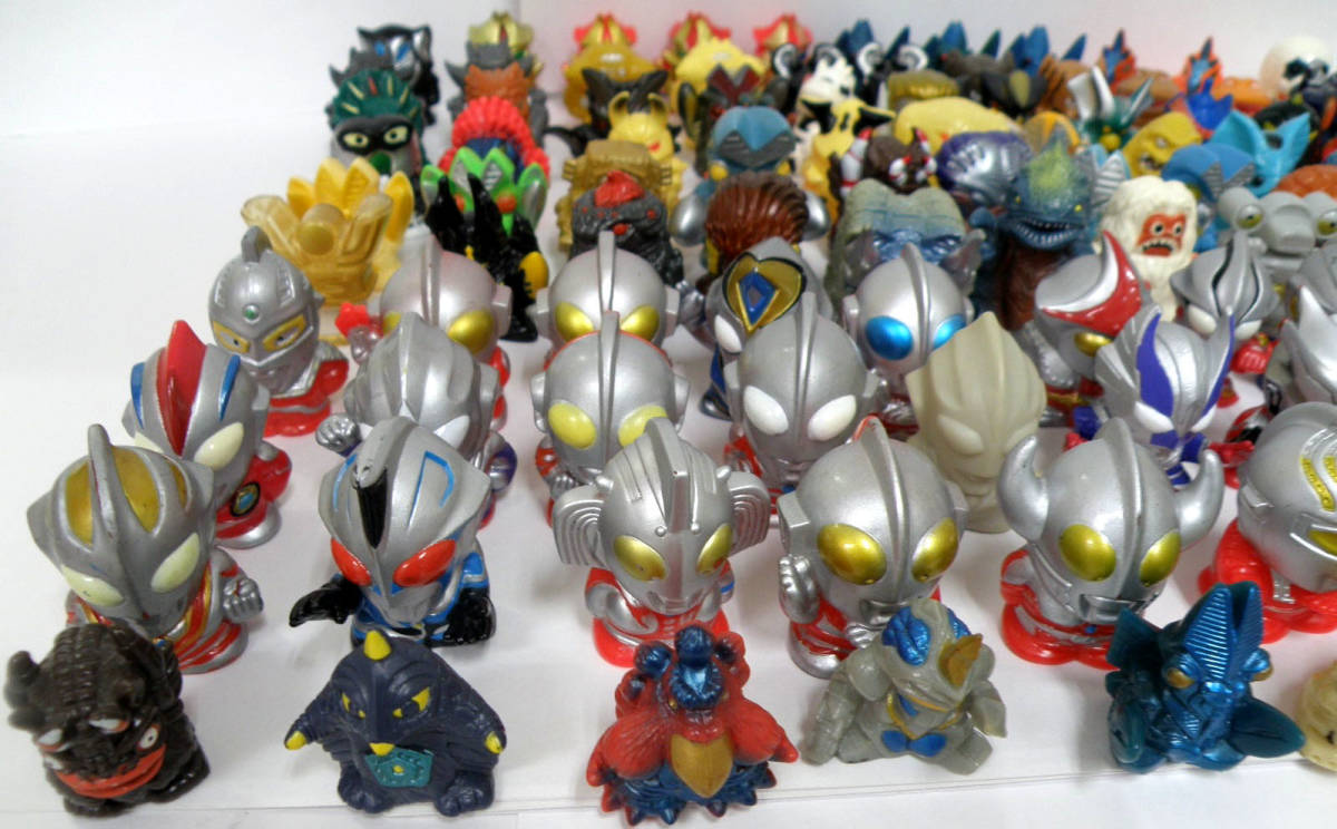 ◇ ウルトラマン 怪獣 ソフビ 指人形 120個セット◇ ウルトラセブン 