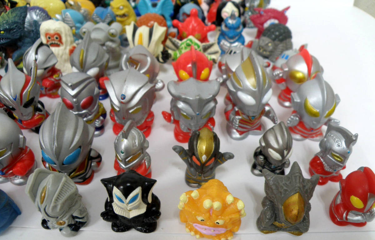 ◇ ウルトラマン 怪獣 ソフビ 指人形 120個セット◇ ウルトラセブン 