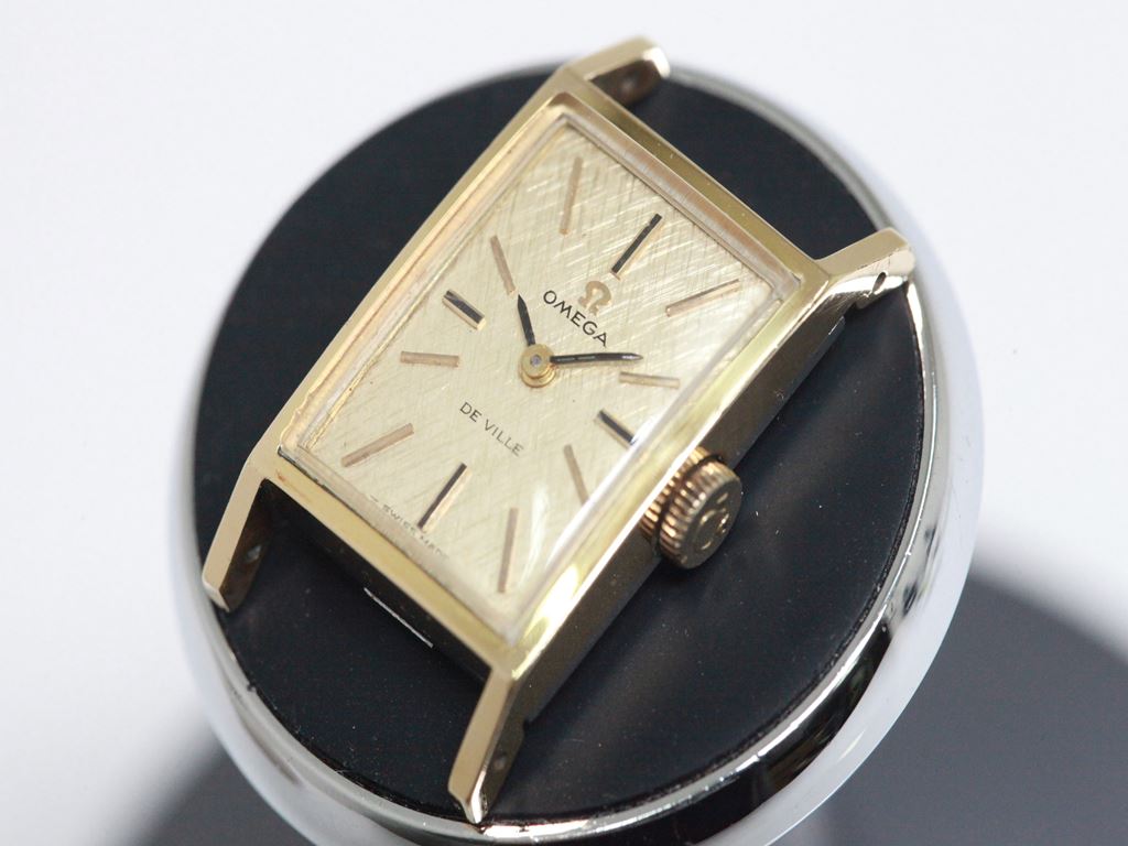 可動品【OMEGA/オメガ】デビル 手巻き スイス製 ゴールドダイヤル