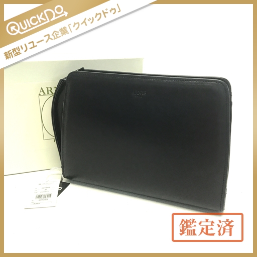 ARNYS アルニス ブリーフケース レザー BLK 中古品の販売・通販なら