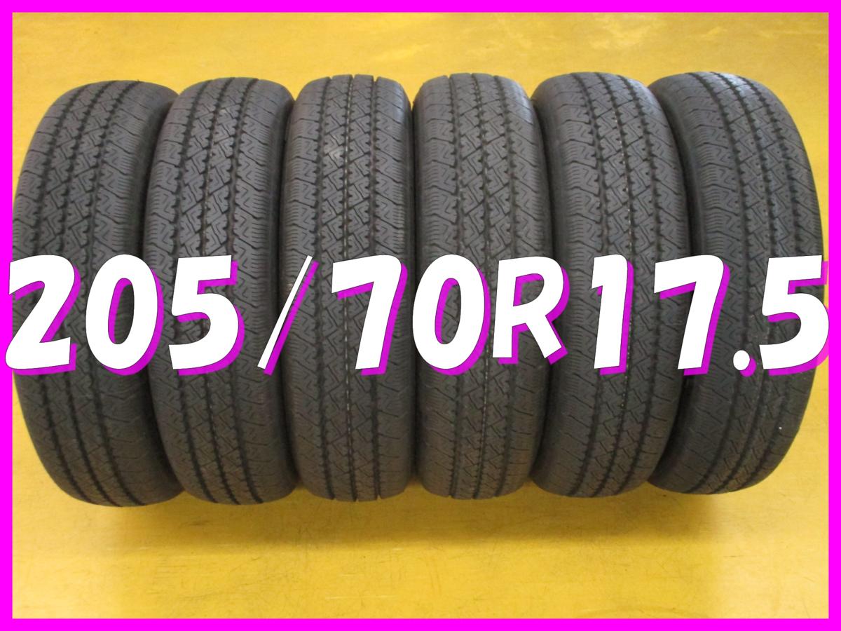 ブリヂストン 2021年製 新車外し V-STEEL R18 265 205/70R17.5 6本