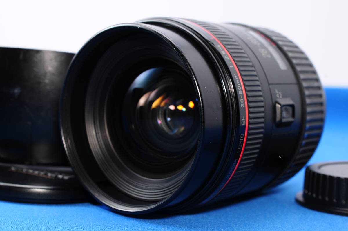 #A86 大人気高級Lレンズ Canon EF 28-80mm F2.8-4 L USM キヤノン フード付き