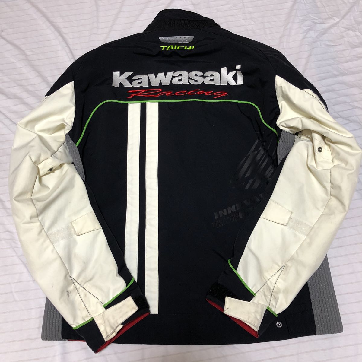 Kawasaki☆RSタイチナイロンジャケット【XL】プロテクター3点装備