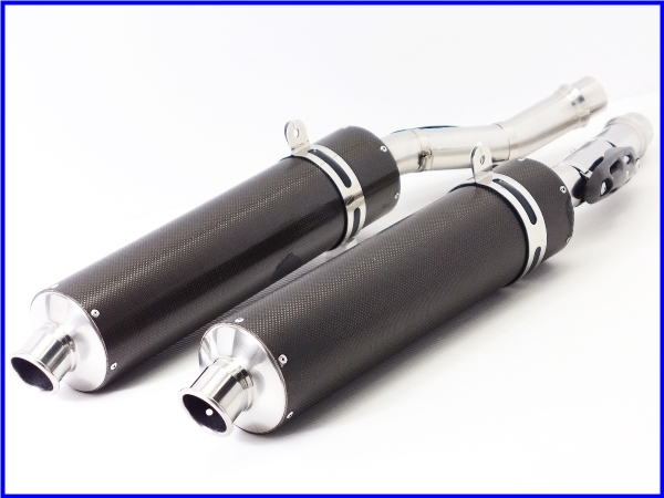 R◇ZZR400-N ヤマモト Spec-A カーボンS/Oマフラー♪ZETA ヒートガード付