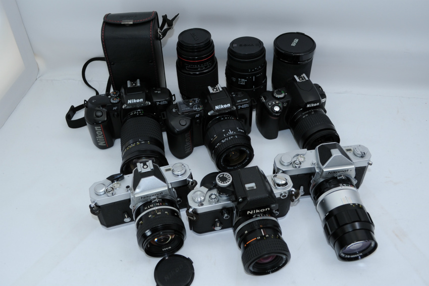 NIKON 一眼レフカメラ　セット ecoま】ニコン NIKON 一眼レフカメラ・レンズセット6台まとめて