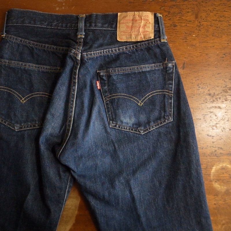 バレンシア工場 ボタン裏 555 90s USA製 Levis 501XX デニムパンツ W29