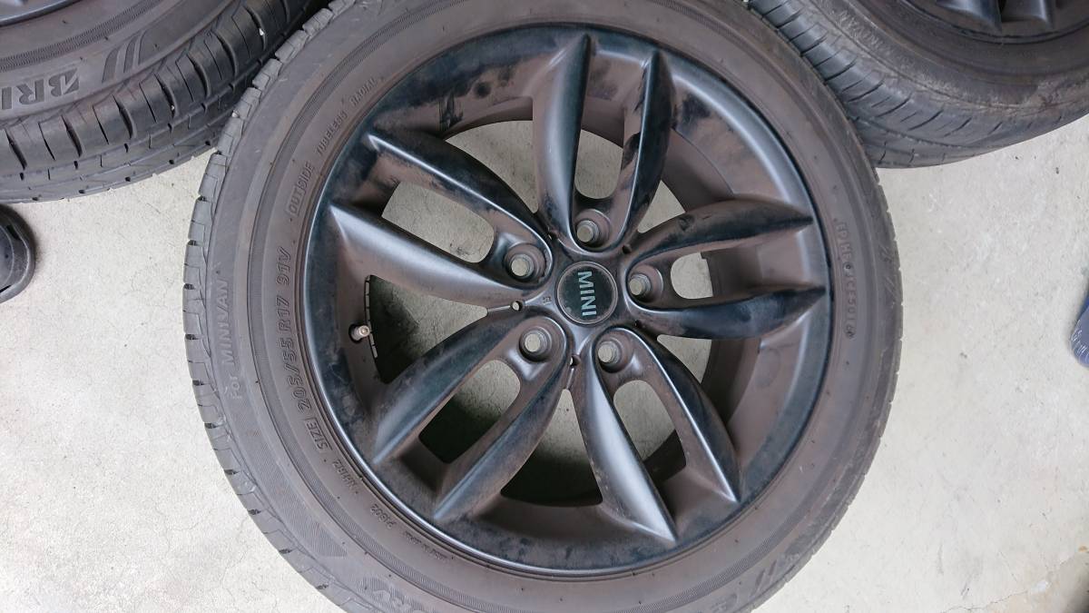 ミニクロスオーバー純正ホイール 205/55R17セット(ラジアルタイヤ 