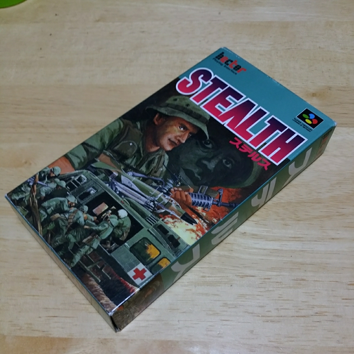 SFC ステルス 箱説ハガキ スーパーファミコン 送料305円～ ソフト美品