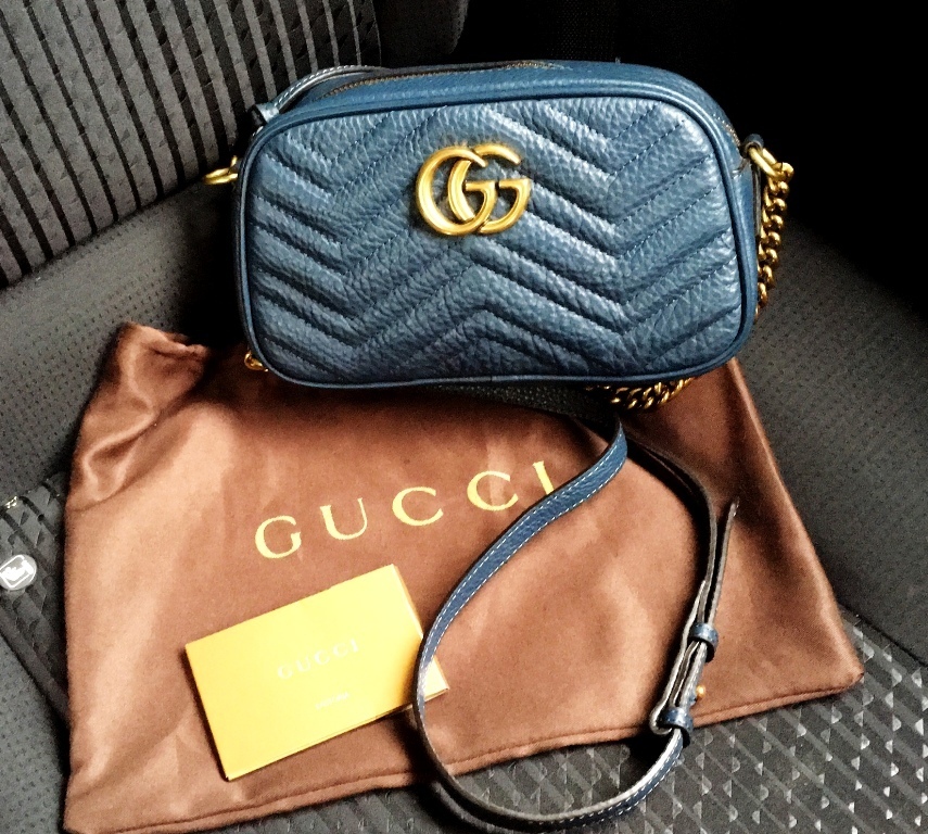 GUCCI グッチ GGマーモント キルティングバッグ チェーンショルダー 