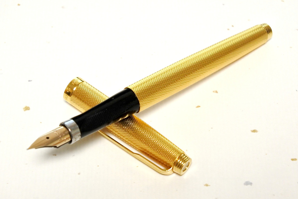 SHEAFFER 14K シェーファーゴールド 網目模様