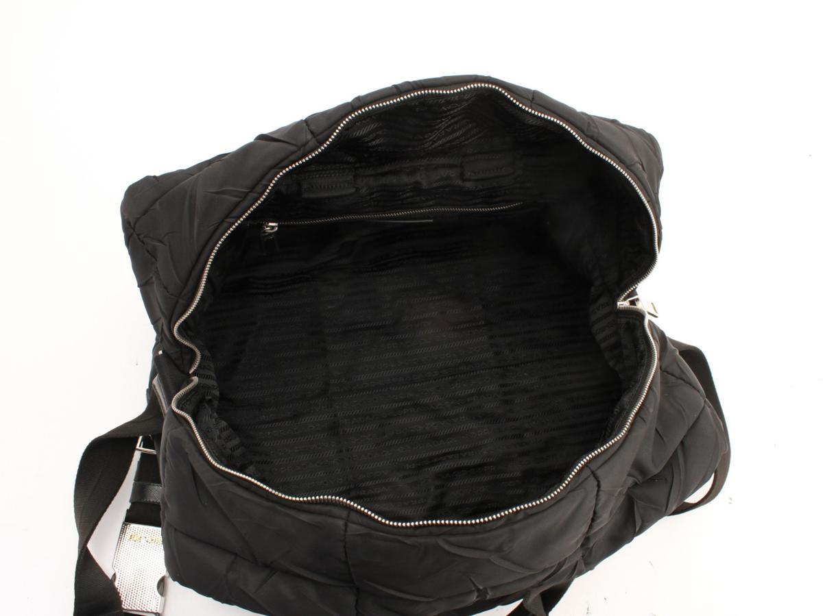 1円 極美品 プラダ ボストン バッグ 2WAY ショルダー キルティング 