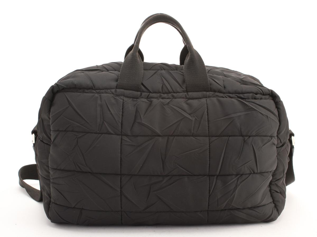 1円 極美品 プラダ ボストン バッグ 2WAY ショルダー キルティング 