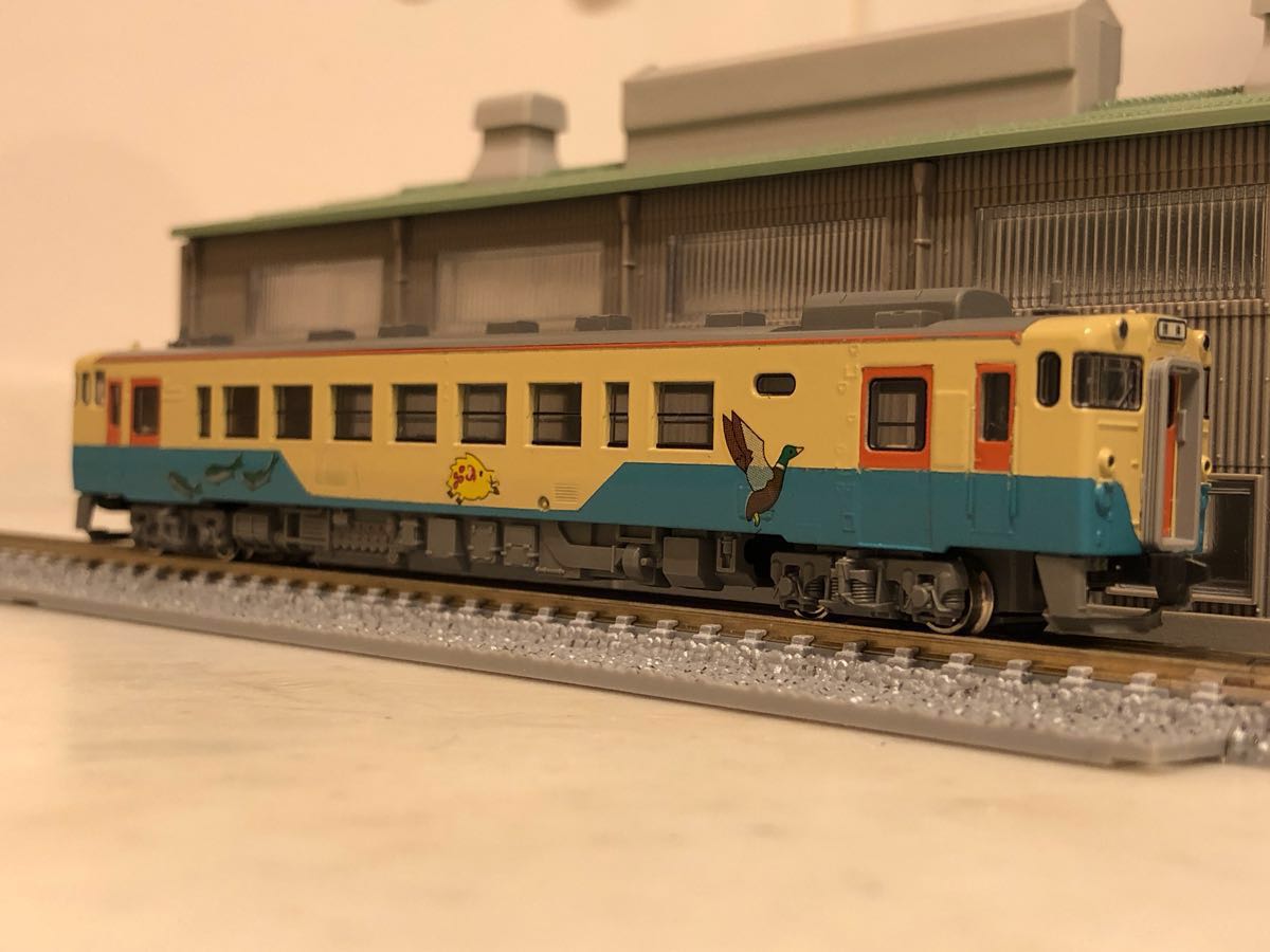 KATO加工品□キハ40 2002（三江線ラッピング・イノシシ列車）T車 N
