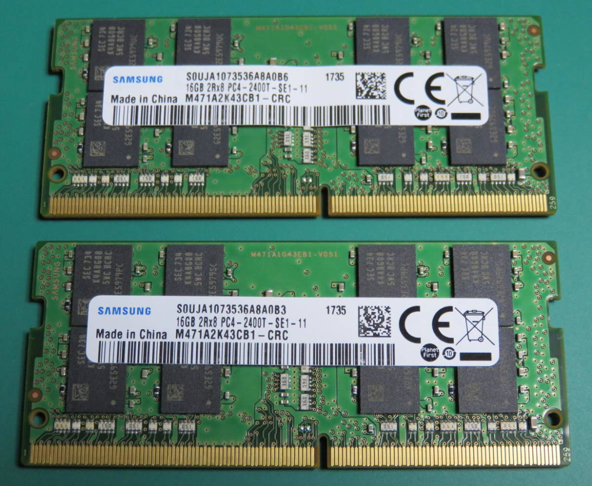 Samsung DDR4 SO-DIMM 16GB 2枚 Samsung 16GB DDR4」の人気商品一覧