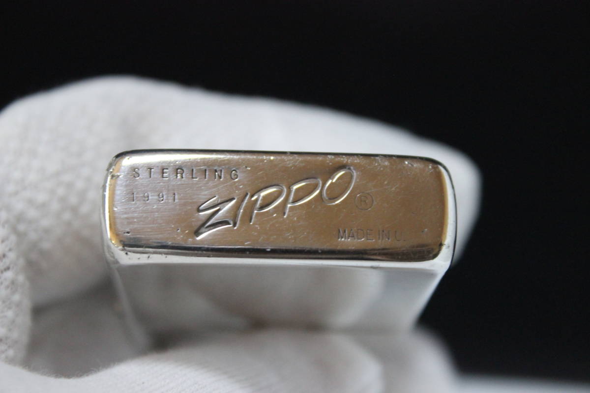 ZIPPO スターリングシルバー ジッポー STERLING 0 1991年製 SILVER 