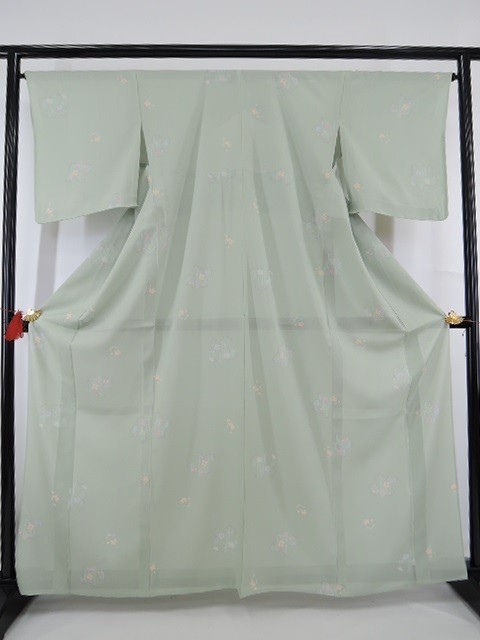 ゆめsaku 夏着物 正絹 絽“涼を呼ぶ”手縫い仕立て 訪問着 P-301