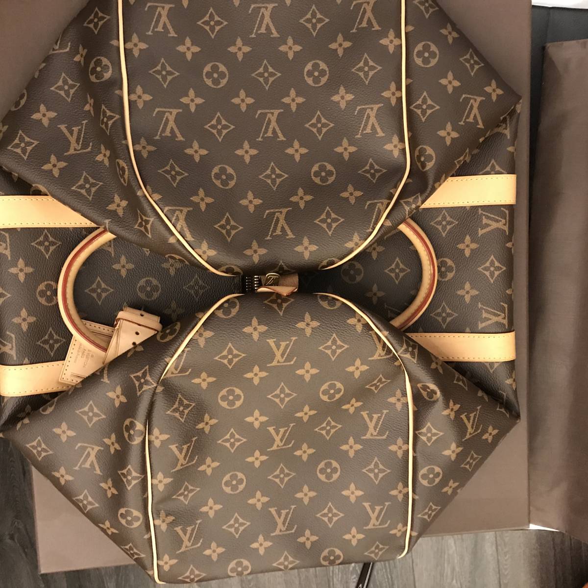 LOUIS VUITTON ルイヴィトン モノグラムキーポル50 定価17万 ボストン