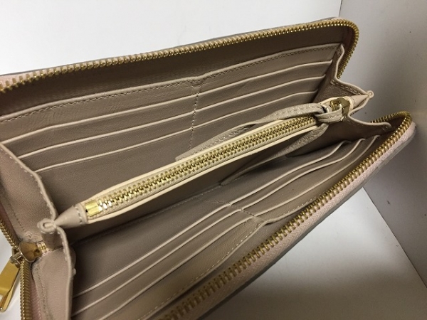クロエ Chloe 財布 長財布 レザー ピンク ラウンドファスナー - Chloe