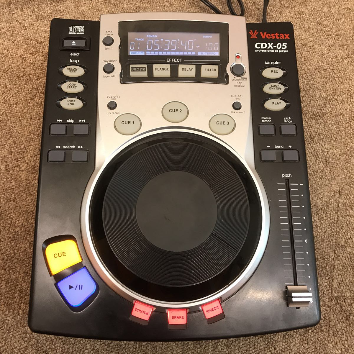 Vestax CDX-05 : - CDJ Yahoo!オークション Electronics Player VESTAX 