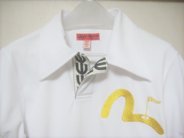 EVISU（エビス)ゴルフポロシャツ長袖38サイズ EVISU ゴルフ ポロシャツ 38 EVISU（エビス)ゴルフポロシャツ長袖38