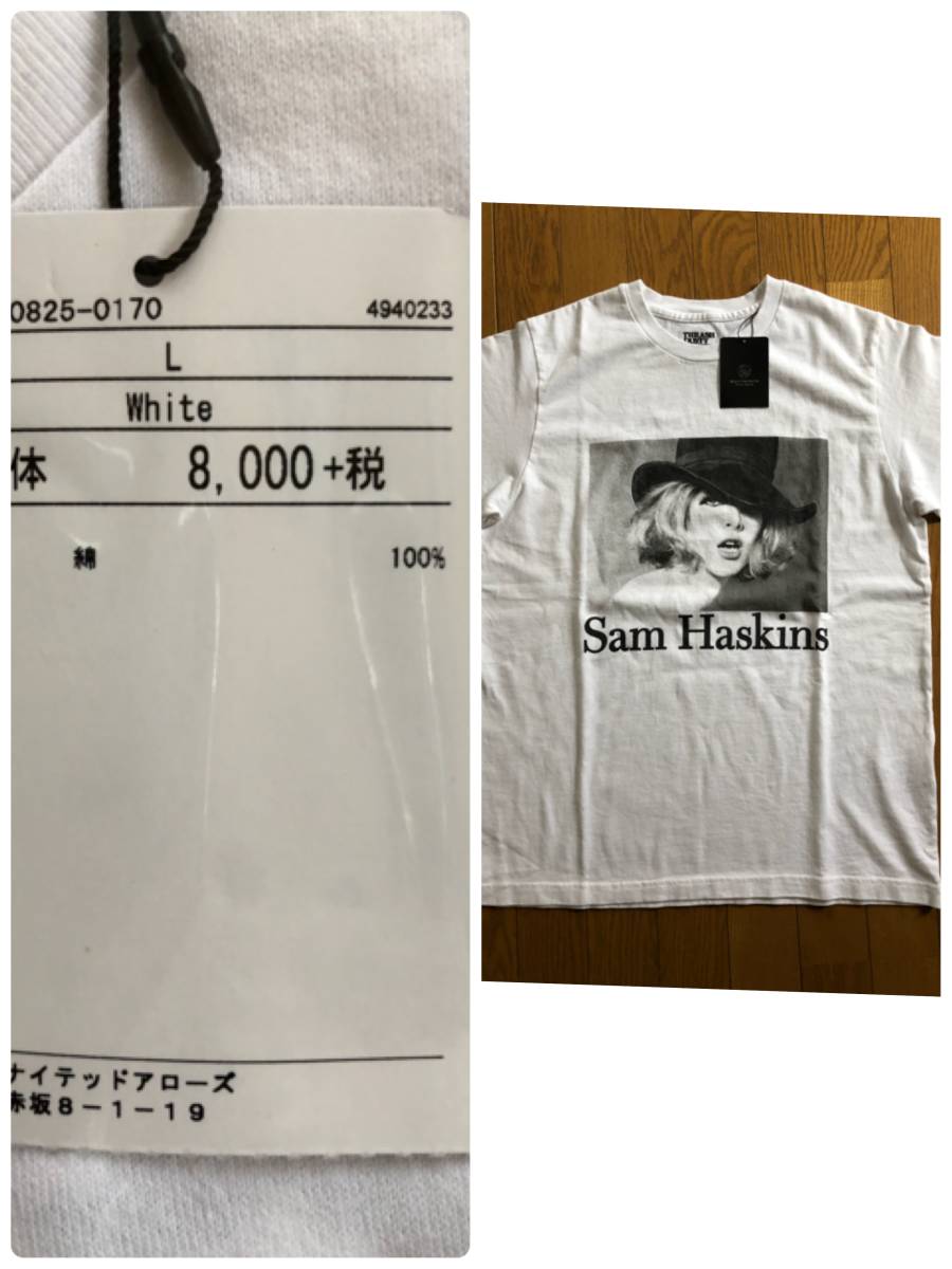 木村拓哉着用】マインデニム サムハスキンス スティーロ Tシャツ M 白