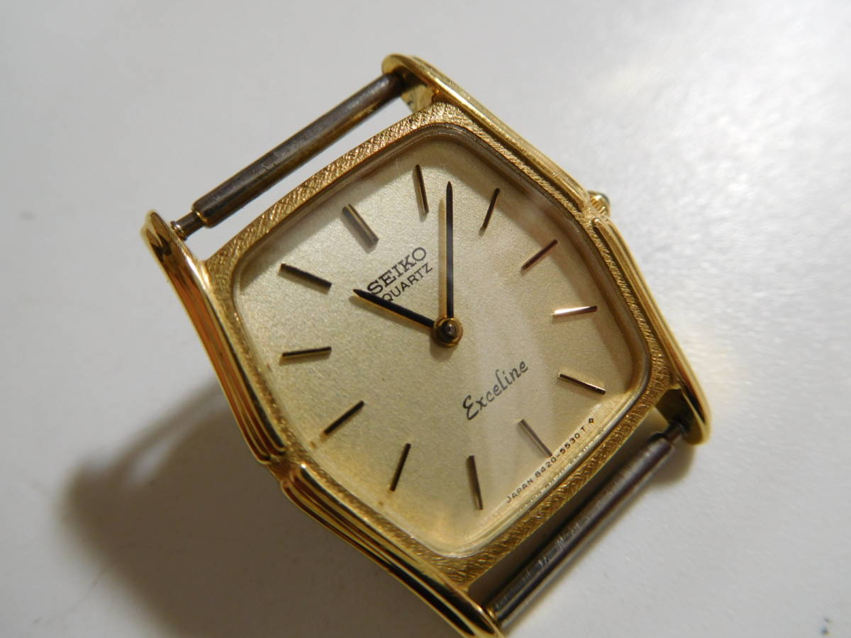 1円～used セイコー エクセリーヌ クォーツ 動作確認済(M-ニ25)