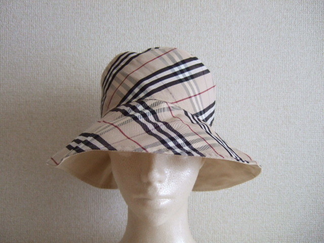 BURBERRY BLUE LABEL リバーシブルバケットハット ノバチェック