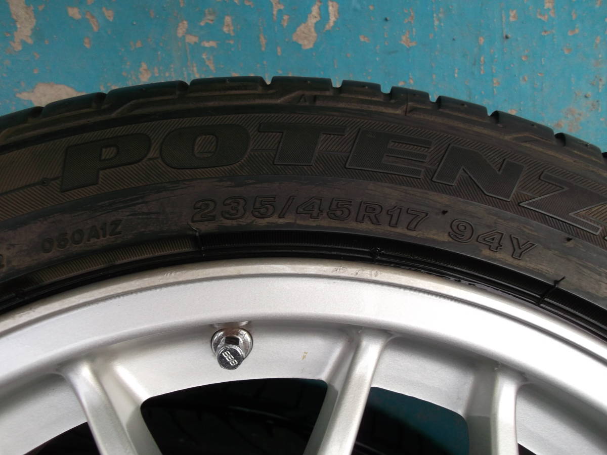 ☆中古 RX-7 FD3S 純正 BBS 17インチ アルミホイール タイヤ 4本 
