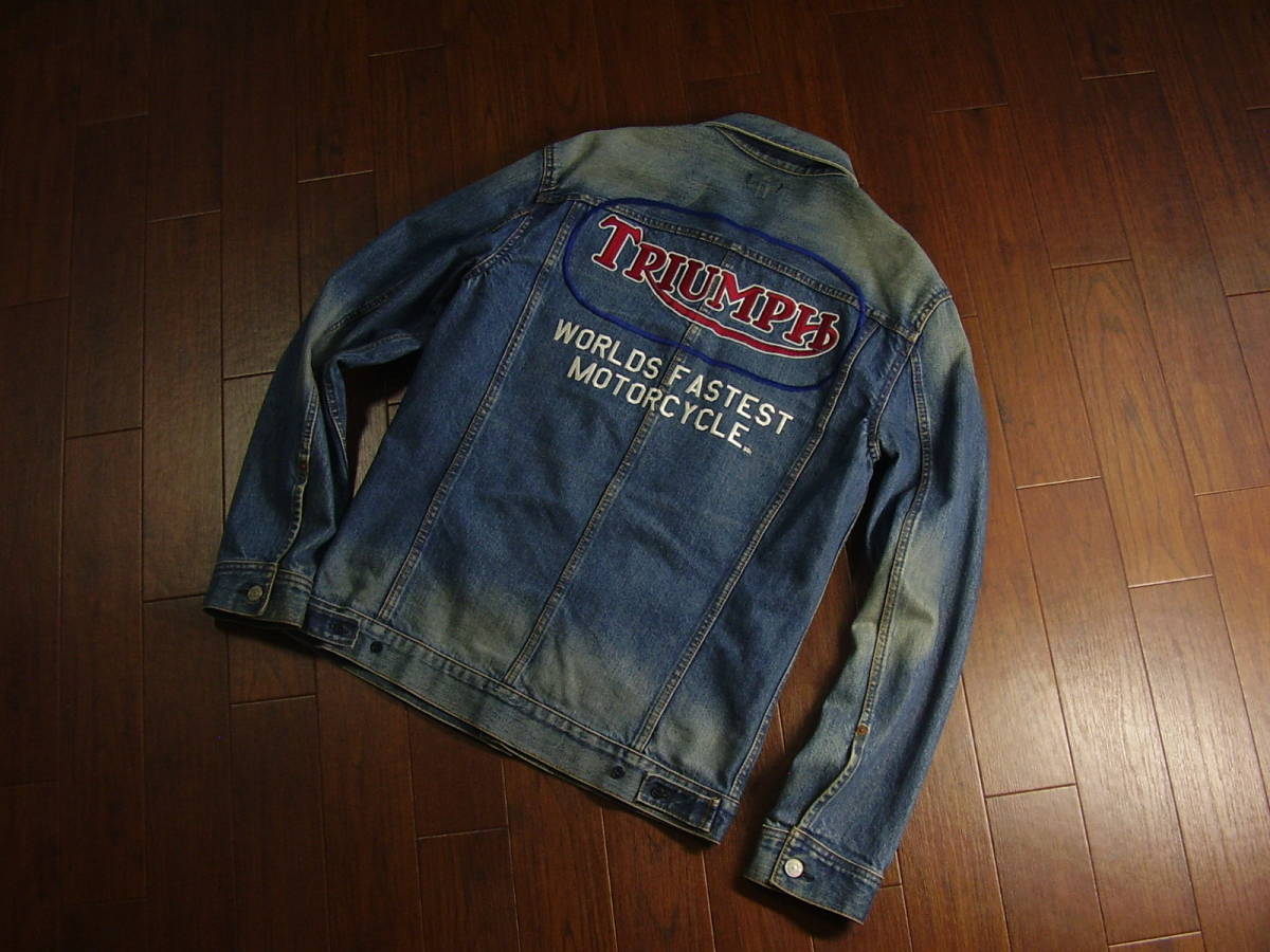 R28 PAUL SMITH× TRIUMPH. ポールスミス×トライアンフ バック刺繍 G 
