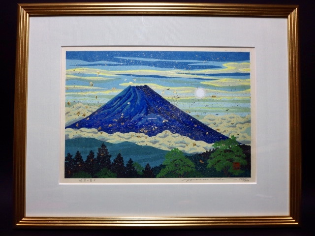 Yahoo!オークション 富士山の絵を木版画で制作した井堂雅夫の富士山の