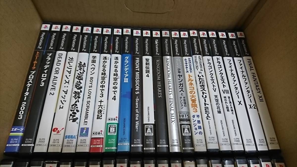 ⭕️１００本❤️ＰＳ２★ゲームソフト１００枚セット説明書付き大量まとめ売り まとめ売り☆1円から!箱・説明書付きPS2ソフト大量100本以上