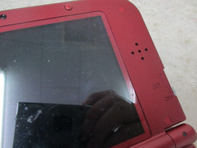 Newニンテンドー3DS LL メタリックレッド 初期化済み、 上画面IPS液晶 