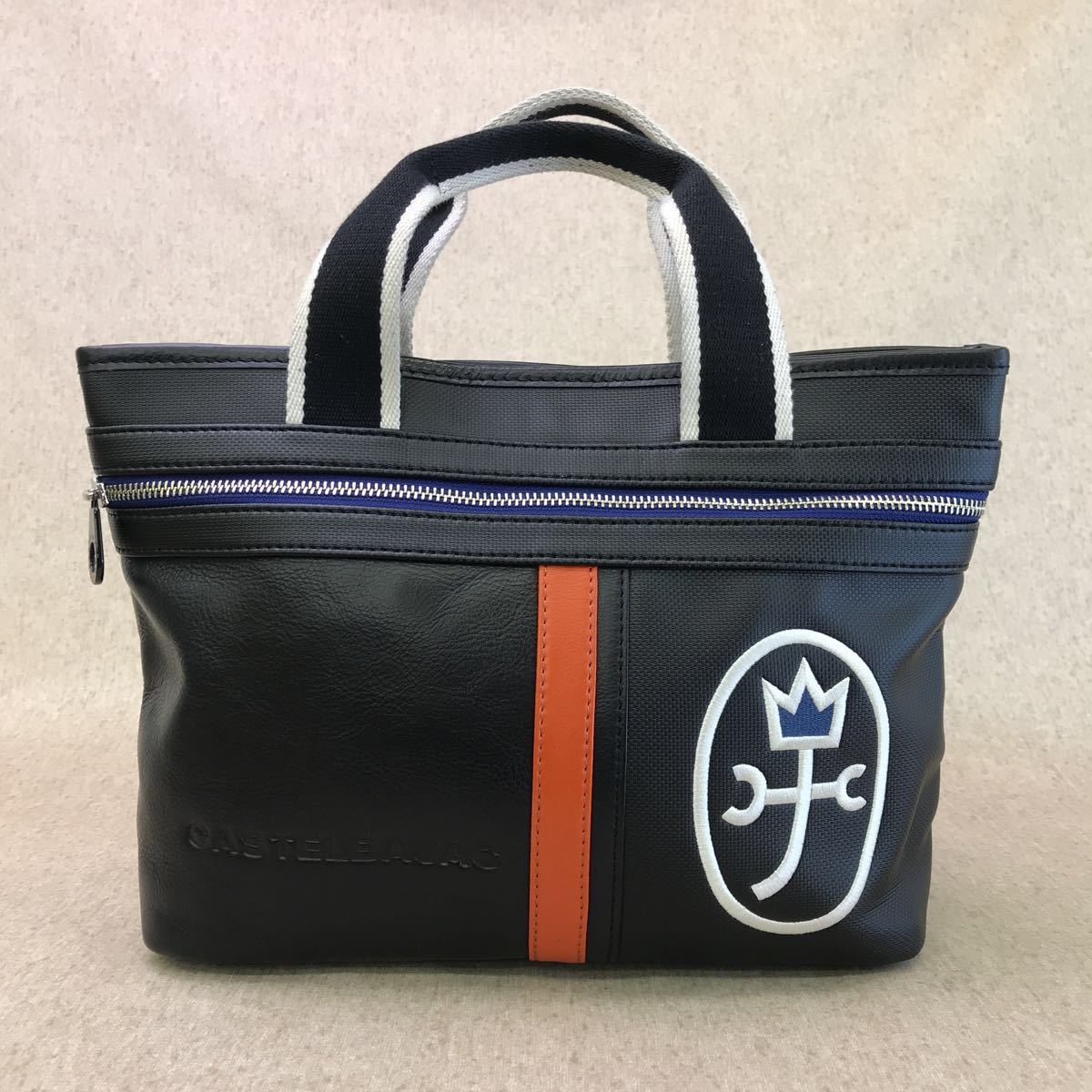 極美品】CASTELBAJAC カステルバジャック 本革 レザー×塩化ビニル 