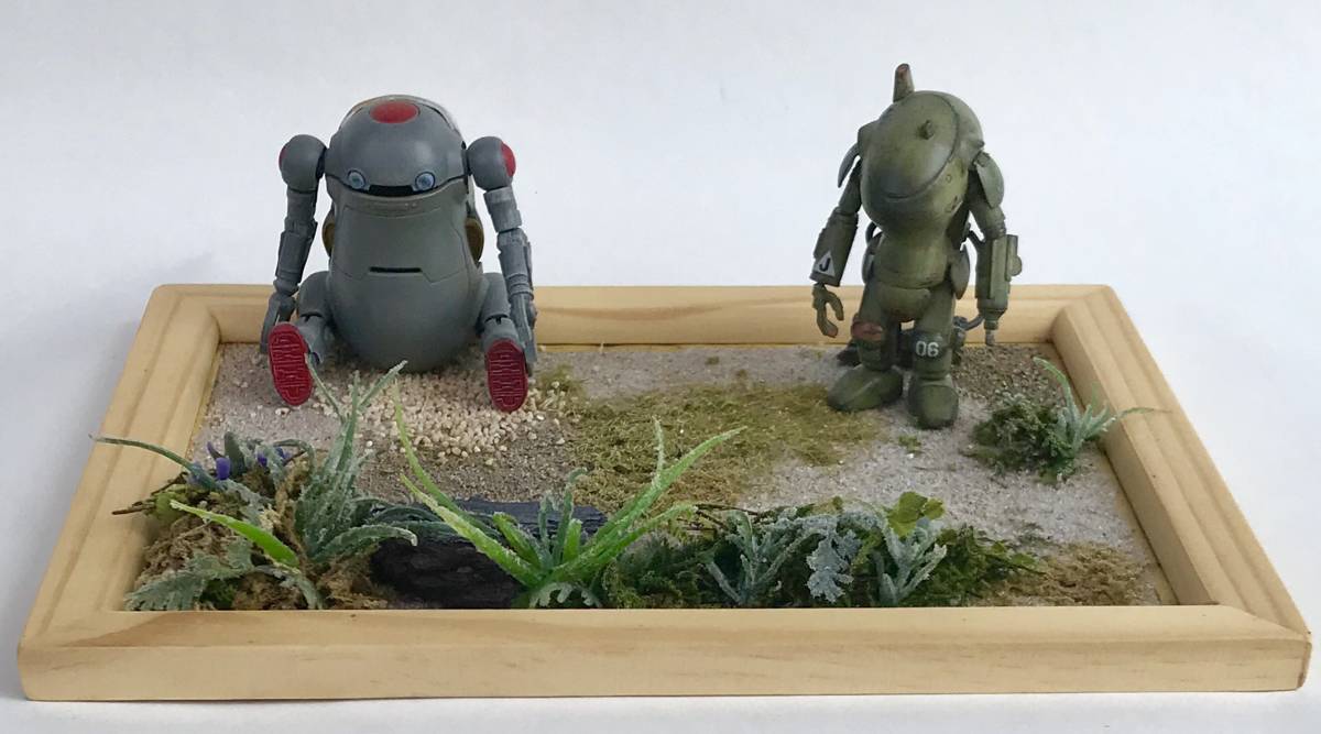 ラスト出品　ジオラマベース 小さなお庭 ミニフィギュア・シルバニアファミリー等に C_6