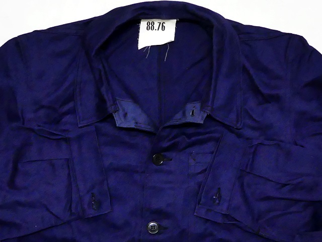 即決★フランス軍 SAINT JAMES★メンズM位 ビンテージ 古着 カバーオール セントジェームス 88-76 紺 60s フランス製 ジャケット コート フランス軍Vリブネックセントジェームスセーター(デッドストック SAINT フランス軍 JAMES｜セントジェームス（メンズ）の通販 - ZOZOTOWN