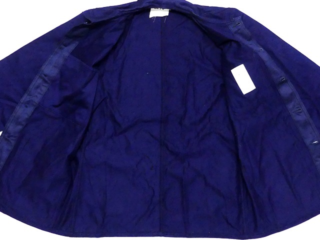 即決★フランス軍 SAINT JAMES★メンズM位 ビンテージ 古着 カバーオール セントジェームス 88-76 紺 60s フランス製 ジャケット コート フランス軍Vリブネックセントジェームスセーター(デッドストック SAINT フランス軍 JAMES｜セントジェームス（メンズ）の通販 - ZOZOTOWN