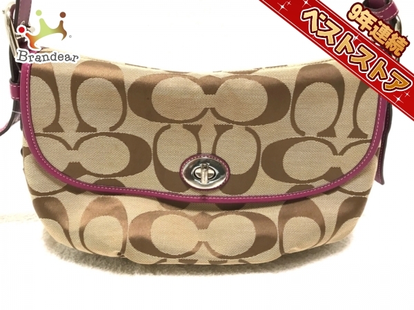  バッグ ショルダーバッグ コーチ COACH ジャガード&times;レザー F15171 シグネチャーフラップ ダッフル(男性用)｜売買されたオークション情報、yahooの商品情報をアーカイブ公開 - オークファン かばん、バッグ